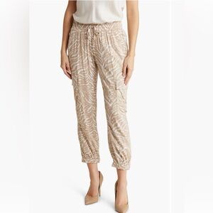 SALE!! NEW Liverpool Los Angeles Tiger Stripe Drawstring Cargo Pants Size Small